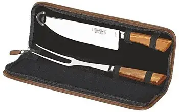 kit de faca e garfo trinchante para churrasco
