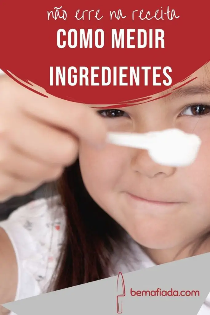 Pinterest - como medir ingredientes para uma receita