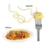 diferença entre espaguete e fetucine