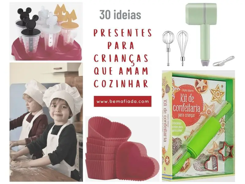 30 ideias de presente para o dia das crianças para pequenos chefs
