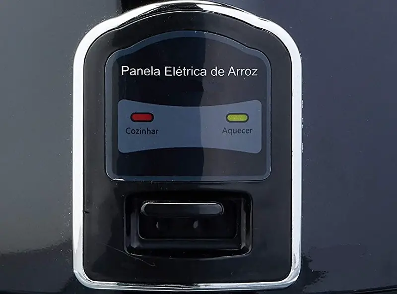 Painel da panela de arroz elétrica