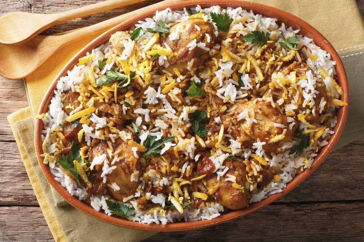 Arroz biryani