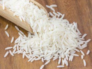 Grãos de arroz basmati