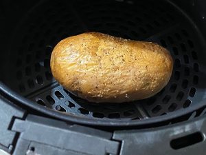 Batata recheada na airfryer