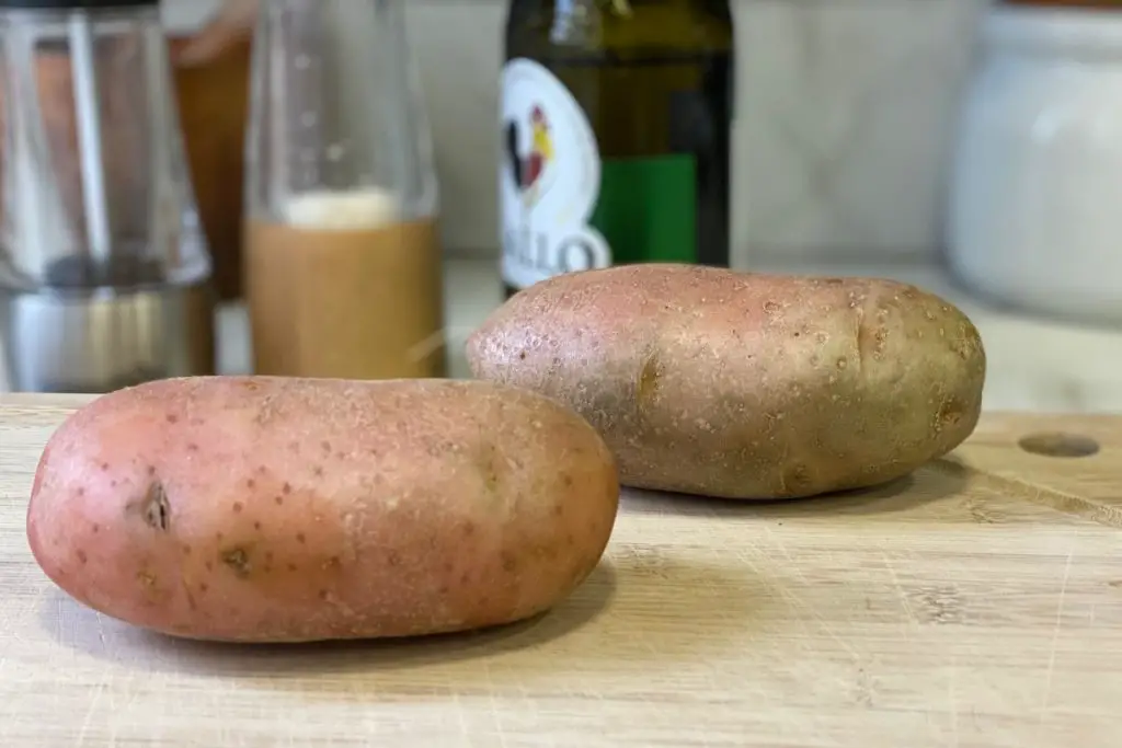 2 batatas asterix lavadas e secas